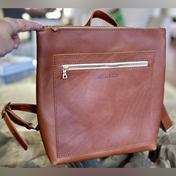 🎸Portland Leather🎸🔥NWT🔥Classic Tote Backpack - Picture 4 of 16